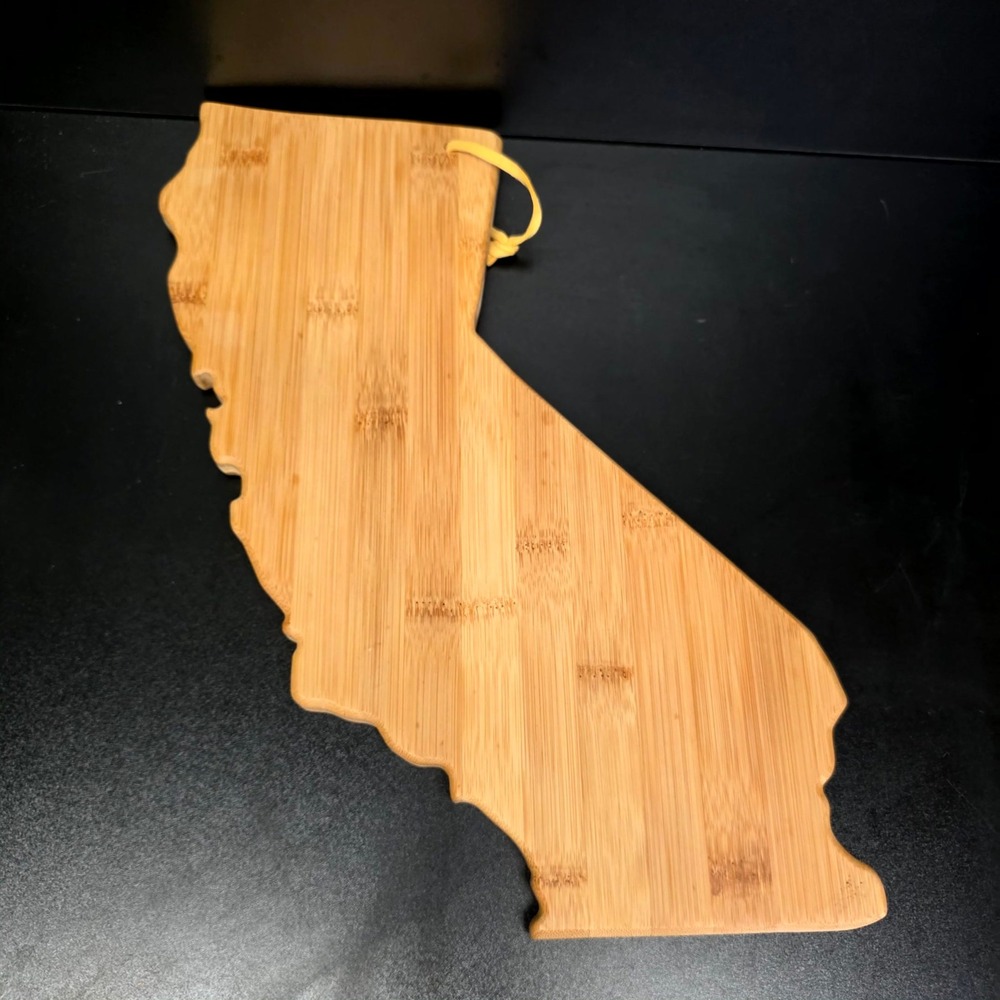 Totally Bamboo California State Cutting Board Brown 14x11 Serving Tray Gift 8569